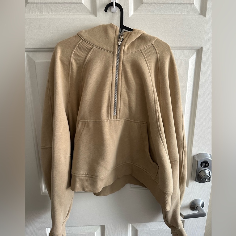 Tan Oversized Scuba Half-zip — Lululemon — size XL/XXL